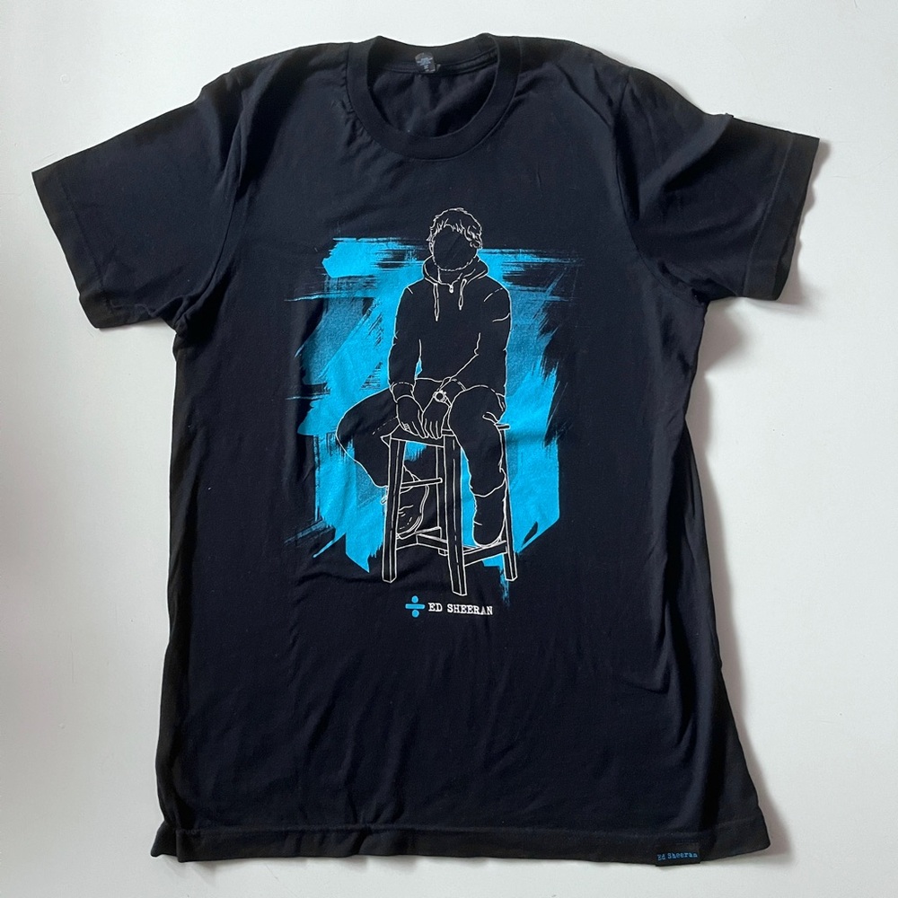 Ed Sheeran Divide Tour Black Tee Shirt